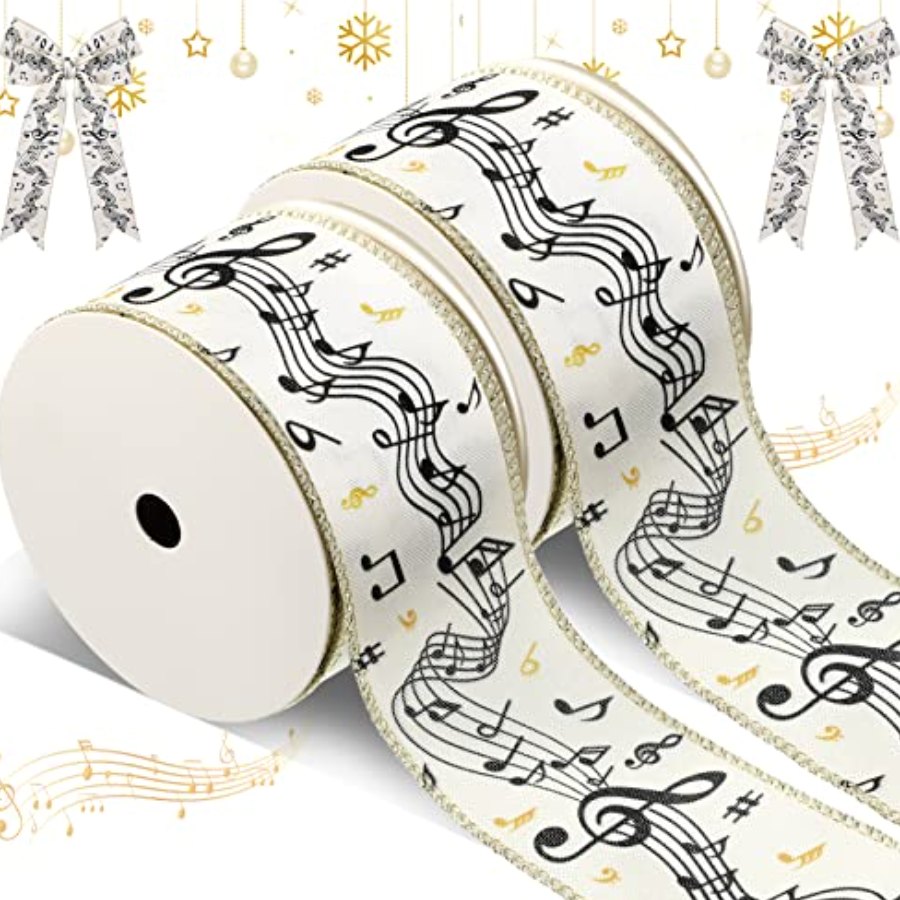 eBoot 20 Yard Christmas Wired Ribbon Wide
